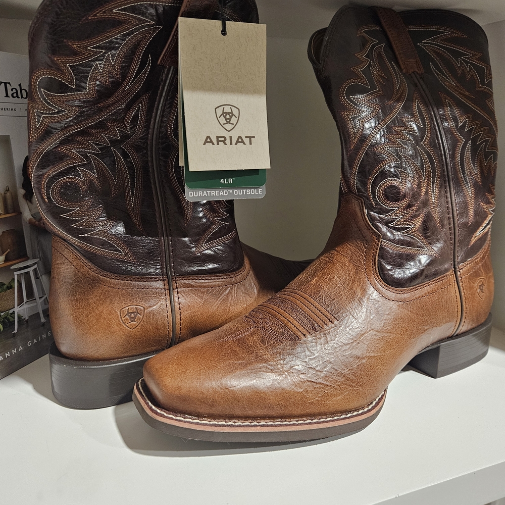 Ariat Men's Brown Two-Tone Western Boots